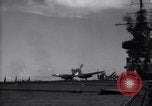 Image of F4U aircraft noses over during landing on USS Bunker Hill Pacific Theater, 1944, second 7 stock footage video 65675027958