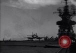 Image of F4U aircraft noses over during landing on USS Bunker Hill Pacific Theater, 1944, second 8 stock footage video 65675027958
