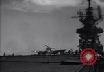Image of F4U aircraft noses over during landing on USS Bunker Hill Pacific Theater, 1944, second 14 stock footage video 65675027958