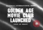 Image of Golden age movie club New York City USA, 1958, second 1 stock footage video 65675027987