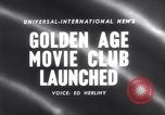 Image of Golden age movie club New York City USA, 1958, second 4 stock footage video 65675027987