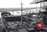 Image of launch of Presidente Juscelino oil tanker Holland Netherlands, 1958, second 7 stock footage video 65675027989