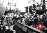Image of launch of Presidente Juscelino oil tanker Holland Netherlands, 1958, second 14 stock footage video 65675027989
