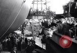 Image of launch of Presidente Juscelino oil tanker Holland Netherlands, 1958, second 19 stock footage video 65675027989