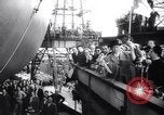Image of launch of Presidente Juscelino oil tanker Holland Netherlands, 1958, second 20 stock footage video 65675027989