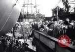 Image of launch of Presidente Juscelino oil tanker Holland Netherlands, 1958, second 21 stock footage video 65675027989