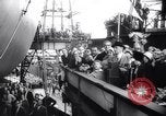 Image of launch of Presidente Juscelino oil tanker Holland Netherlands, 1958, second 24 stock footage video 65675027989