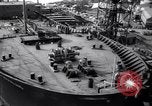 Image of launch of Presidente Juscelino oil tanker Holland Netherlands, 1958, second 38 stock footage video 65675027989