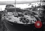 Image of launch of Presidente Juscelino oil tanker Holland Netherlands, 1958, second 41 stock footage video 65675027989