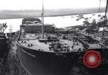 Image of launch of Presidente Juscelino oil tanker Holland Netherlands, 1958, second 43 stock footage video 65675027989