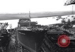 Image of launch of Presidente Juscelino oil tanker Holland Netherlands, 1958, second 48 stock footage video 65675027989