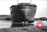 Image of launch of Presidente Juscelino oil tanker Holland Netherlands, 1958, second 62 stock footage video 65675027989