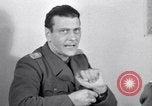 Image of German Colonel Otto Skorzeny describes rescue of Mussolini Germany, 1945, second 28 stock footage video 65675028004