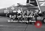 Image of Handling of jet aircraft on carrier flight deck United States USA, 1951, second 9 stock footage video 65675028028