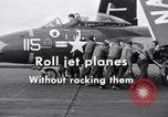 Image of Handling of jet aircraft on carrier flight deck United States USA, 1951, second 11 stock footage video 65675028028