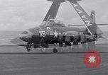 Image of Handling of jet aircraft on carrier flight deck United States USA, 1951, second 38 stock footage video 65675028028