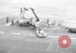 Image of Handling of jet aircraft on carrier flight deck United States USA, 1951, second 48 stock footage video 65675028028