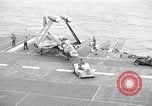 Image of Handling of jet aircraft on carrier flight deck United States USA, 1951, second 49 stock footage video 65675028028