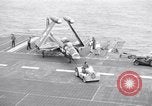 Image of Handling of jet aircraft on carrier flight deck United States USA, 1951, second 50 stock footage video 65675028028