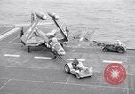 Image of Handling of jet aircraft on carrier flight deck United States USA, 1951, second 53 stock footage video 65675028028