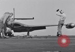 Image of Handling of jet aircraft on aircraft carriers United States USA, 1951, second 11 stock footage video 65675028030