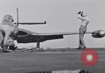 Image of Handling of jet aircraft on aircraft carriers United States USA, 1951, second 12 stock footage video 65675028030