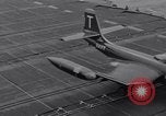 Image of Recovering jet aircraft returning to aircraft carrier United States USA, 1951, second 4 stock footage video 65675028032