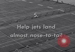 Image of Recovering jet aircraft returning to aircraft carrier United States USA, 1951, second 6 stock footage video 65675028032