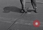 Image of Recovering jet aircraft returning to aircraft carrier United States USA, 1951, second 20 stock footage video 65675028032