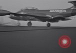 Image of Recovering jet aircraft returning to aircraft carrier United States USA, 1951, second 29 stock footage video 65675028032