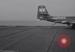 Image of Recovering jet aircraft returning to aircraft carrier United States USA, 1951, second 42 stock footage video 65675028032