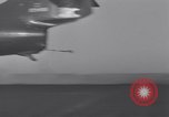 Image of Recovering jet aircraft returning to aircraft carrier United States USA, 1951, second 45 stock footage video 65675028032