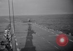 Image of Recovering jet aircraft returning to aircraft carrier United States USA, 1951, second 50 stock footage video 65675028032