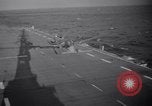 Image of Recovering jet aircraft returning to aircraft carrier United States USA, 1951, second 52 stock footage video 65675028032