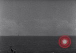 Standbild US-Kriegsschiffe der Pazifikflotte verankert während Zweiten Weltkrieg Majuro Marshall Inseln, 1944, aus Sekunde 35 historischem Filmmaterial Videoclip 65675028037