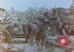 Image of U.S. marines set up camouflaged artillery  Saipan Northern Mariana Islands, 1944, second 13 stock footage video 65675028054