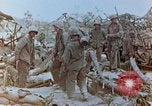 Image of U.S. marines set up camouflaged artillery  Saipan Northern Mariana Islands, 1944, second 14 stock footage video 65675028054