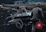 Image of Wrecked Japanese artillery pieces Saipan Northern Mariana Islands, 1944, second 25 stock footage video 65675028056