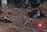 Image of Knocked out Japanese type 95 light tanks Saipan Northern Mariana Islands, 1944, second 16 stock footage video 65675028059