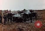 Image of Knocked out Japanese type 95 light tanks Saipan Northern Mariana Islands, 1944, second 33 stock footage video 65675028059