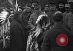Image of Ferdinand Foch meets Native American Indians Montana United States USA, 1921, second 10 stock footage video 65675028082