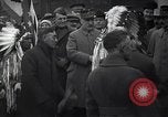 Image of Ferdinand Foch meets Native American Indians Montana United States USA, 1921, second 11 stock footage video 65675028082