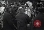 Image of Ferdinand Foch meets Native American Indians Montana United States USA, 1921, second 12 stock footage video 65675028082