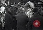 Image of Ferdinand Foch meets Native American Indians Montana United States USA, 1921, second 13 stock footage video 65675028082