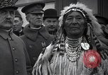 Image of Ferdinand Foch meets Native American Indians Montana United States USA, 1921, second 16 stock footage video 65675028082