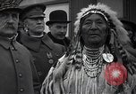 Image of Ferdinand Foch meets Native American Indians Montana United States USA, 1921, second 17 stock footage video 65675028082