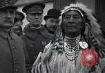 Image of Ferdinand Foch meets Native American Indians Montana United States USA, 1921, second 18 stock footage video 65675028082