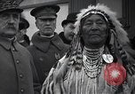 Image of Ferdinand Foch meets Native American Indians Montana United States USA, 1921, second 19 stock footage video 65675028082