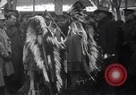 Image of Ferdinand Foch meets Native American Indians Montana United States USA, 1921, second 30 stock footage video 65675028082