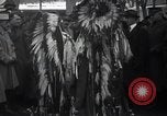 Image of Ferdinand Foch meets Native American Indians Montana United States USA, 1921, second 36 stock footage video 65675028082